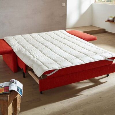 Schlafsofa Catania als Doppelbett mit optionalem Tencel Unterbett