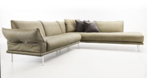 Sofa-modern Design-ELVIS-Memphis-Polsterecke-Leder-Wohnwiese