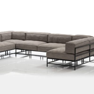 Ecksofa easy pieces bruehl Leinenstoff